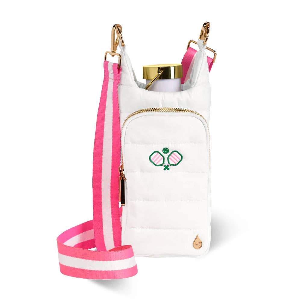 White HydroBag with Pickleball Embroidery