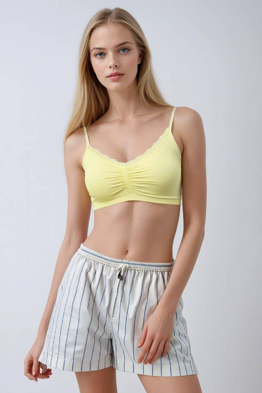 NS8443- V Neck Lace Bralette
