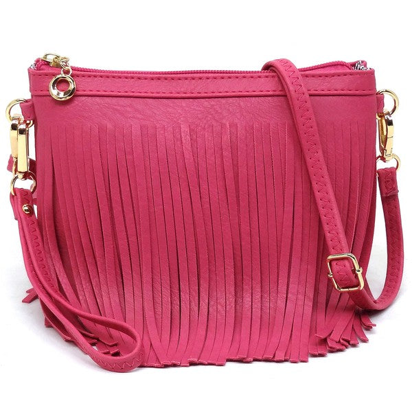 Western Fringe Clutch Cross Body Bag available in 20 colors