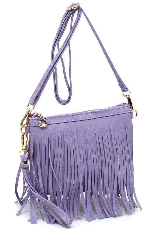 Western Fringe Clutch Cross Body Bag available in 20 colors
