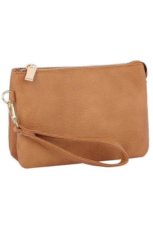 Convertible Clutch Crossbody Bag Wristlet available in 12 colors