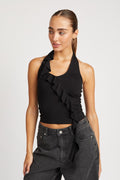 Feeling Ruffled Halter Top
