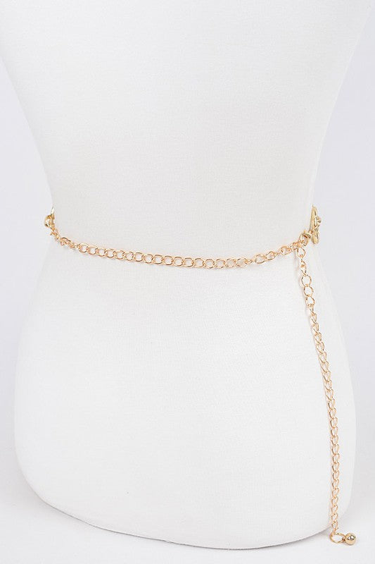 Mix Ring Station Fashion Chain Belt