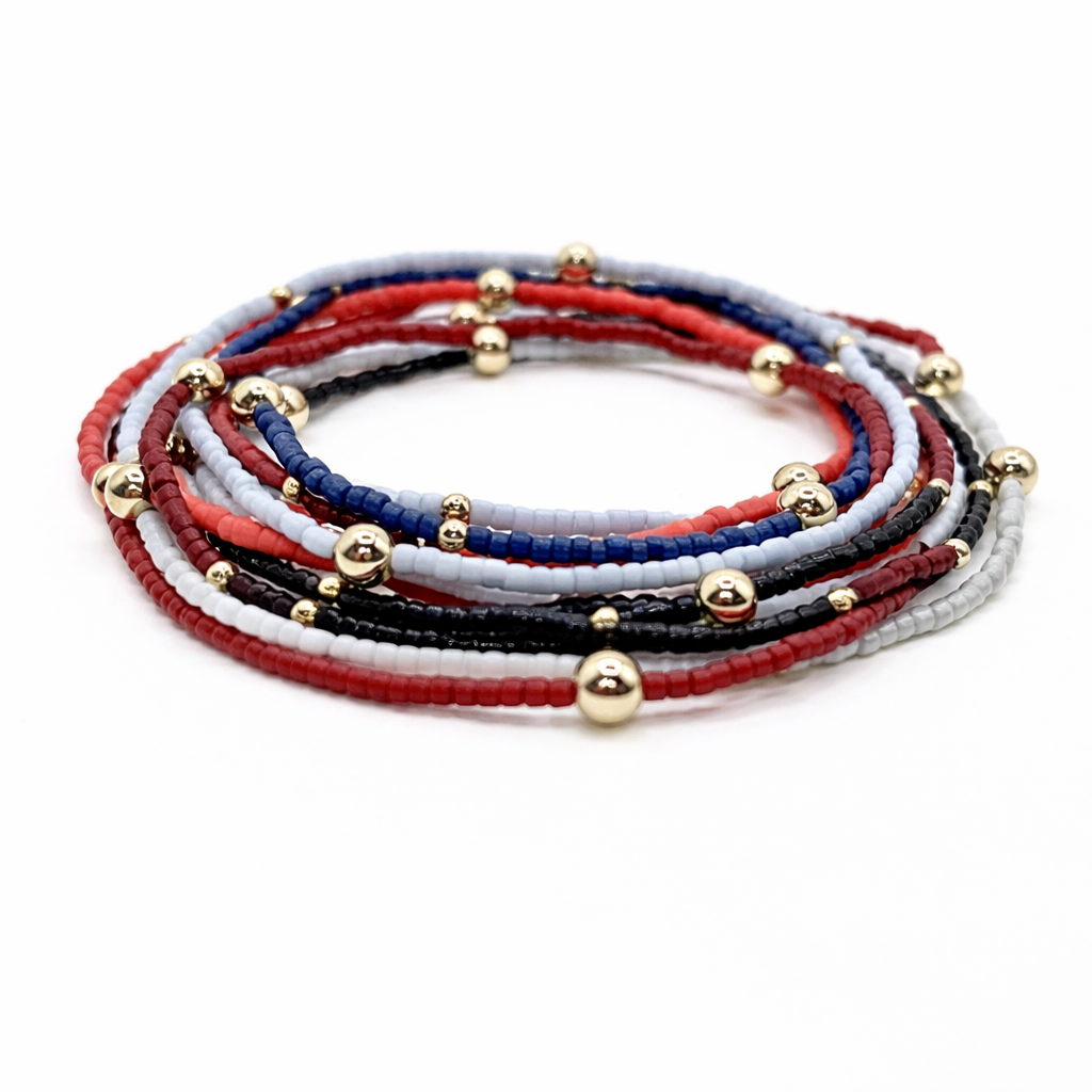 Game Day - Burnt Orange & Gold Filled Bracelet