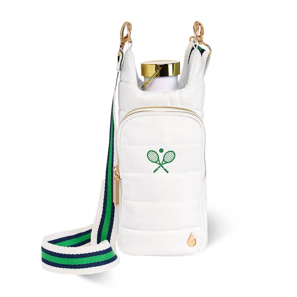 White HydroBag® with Tennis Embroidery