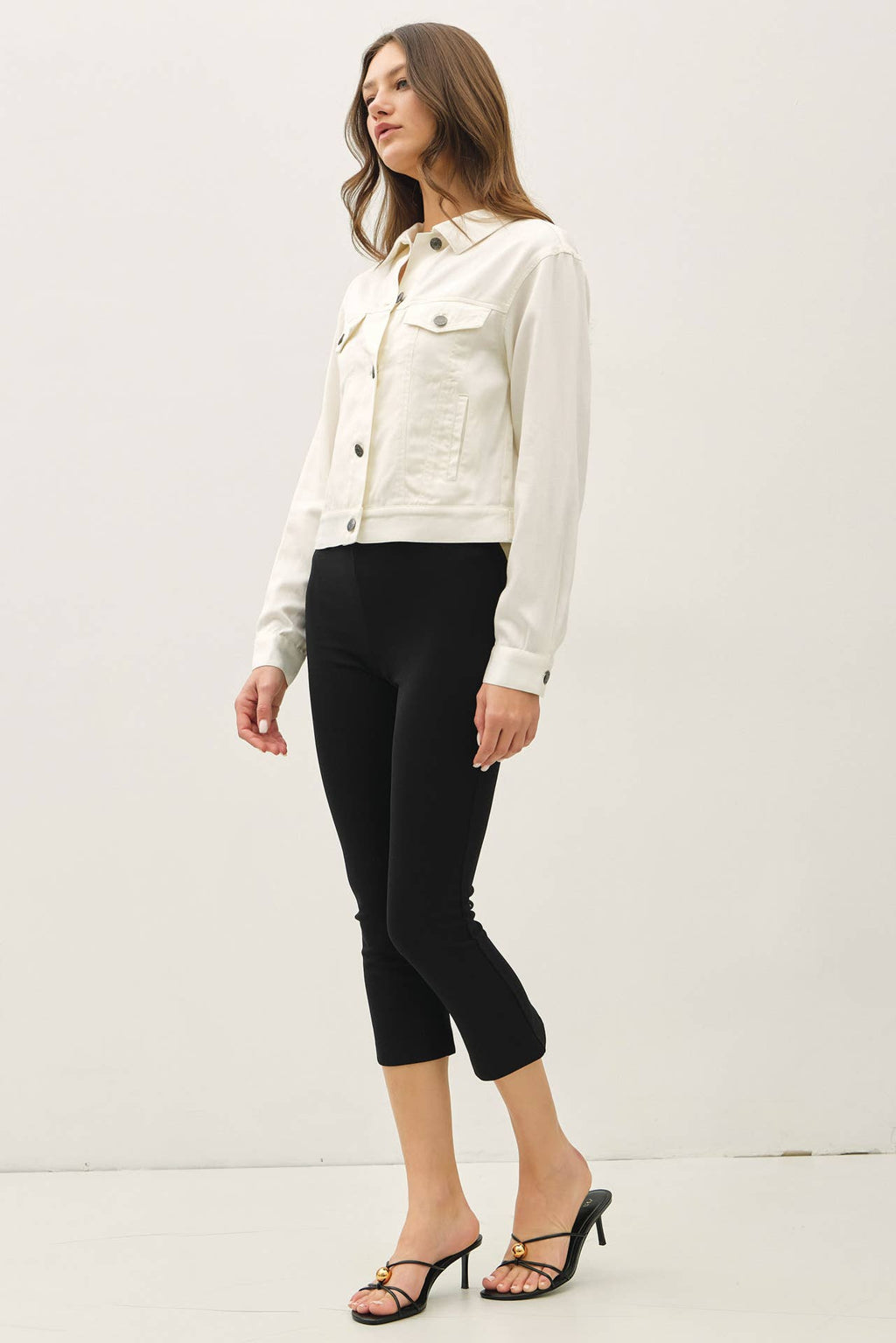 GARMENT WASHED TENCEL WESTERN JACKET