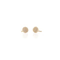 Round Crystal Stud Earrings