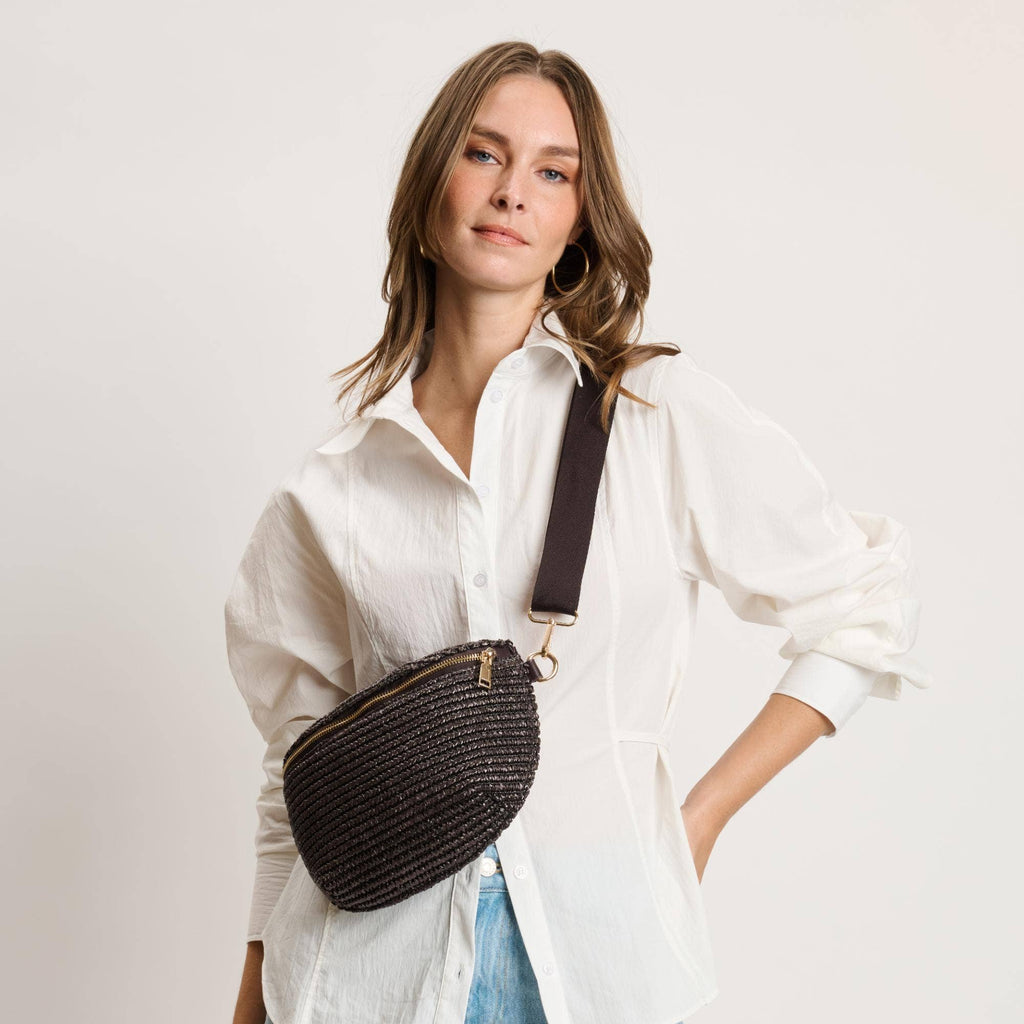 Gizelle - Large Checker Belt Bag