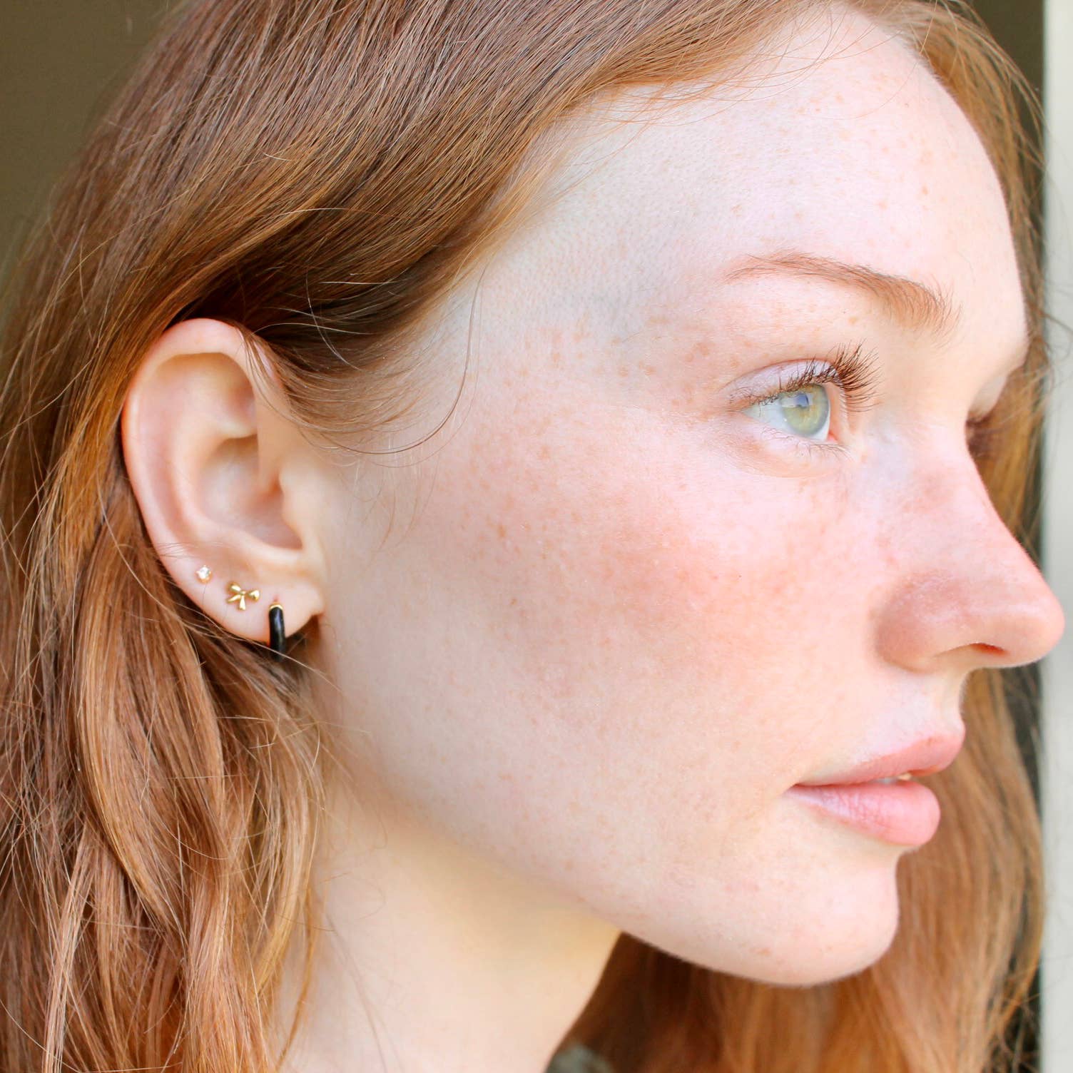 Bow Stud Earrings 18K Gold Vermeil | Sterling Silver Nickel Free Hypoallergenic Ships from CA