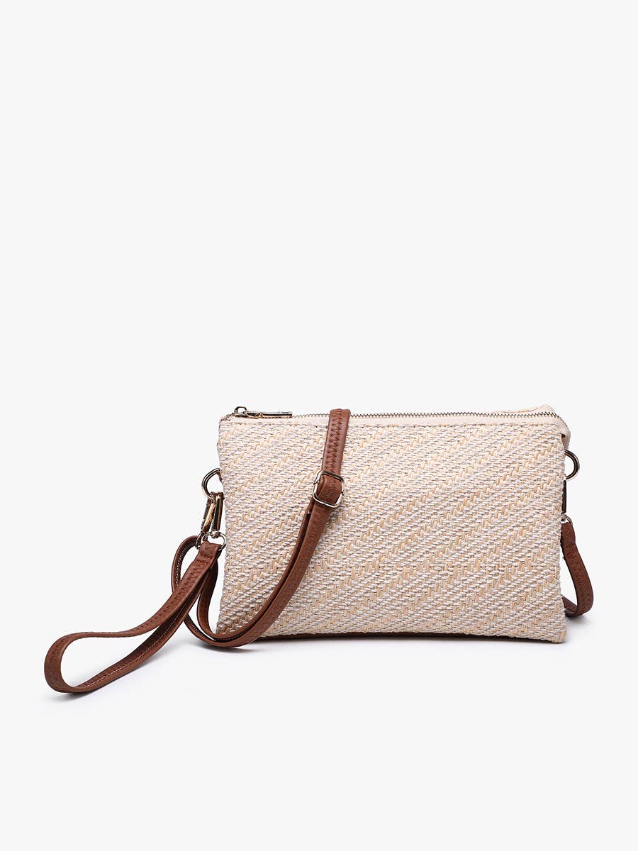 M2056DIAWV Izzy Diagonal Woven Crossbody w/ Wristlet