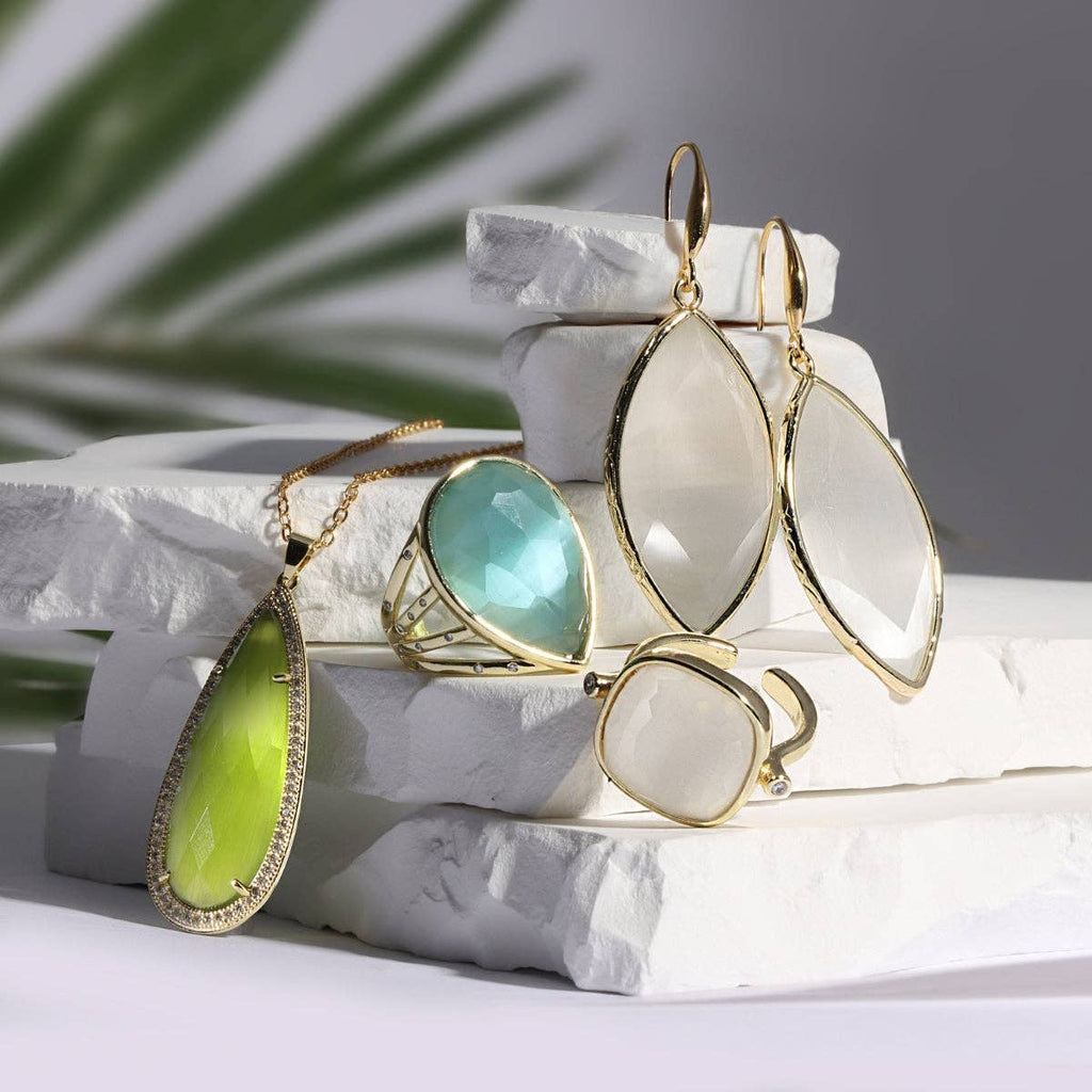 Ms. Reliability Square Stone Ring