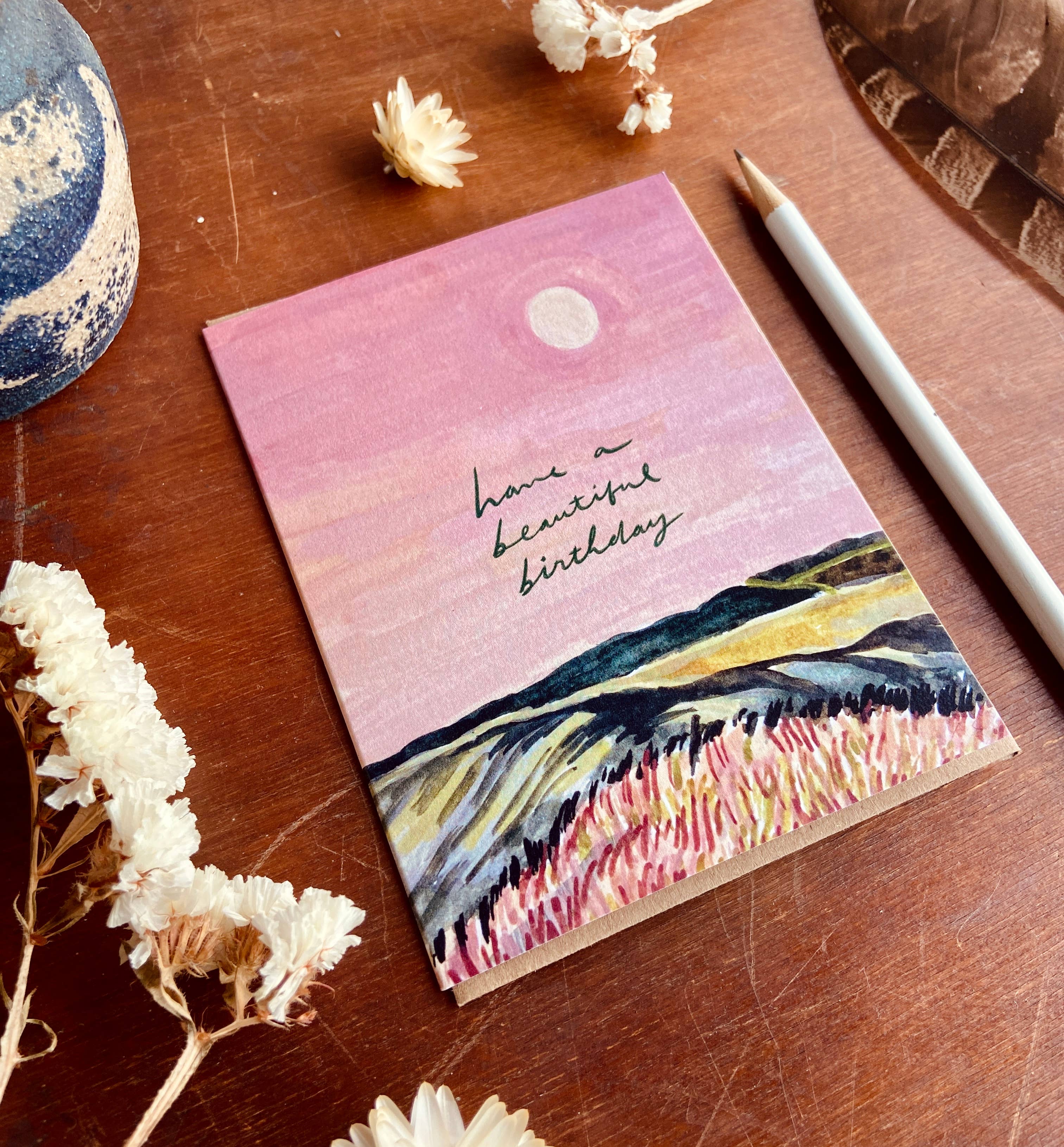 Have a Beautiful Birthday Painted Card