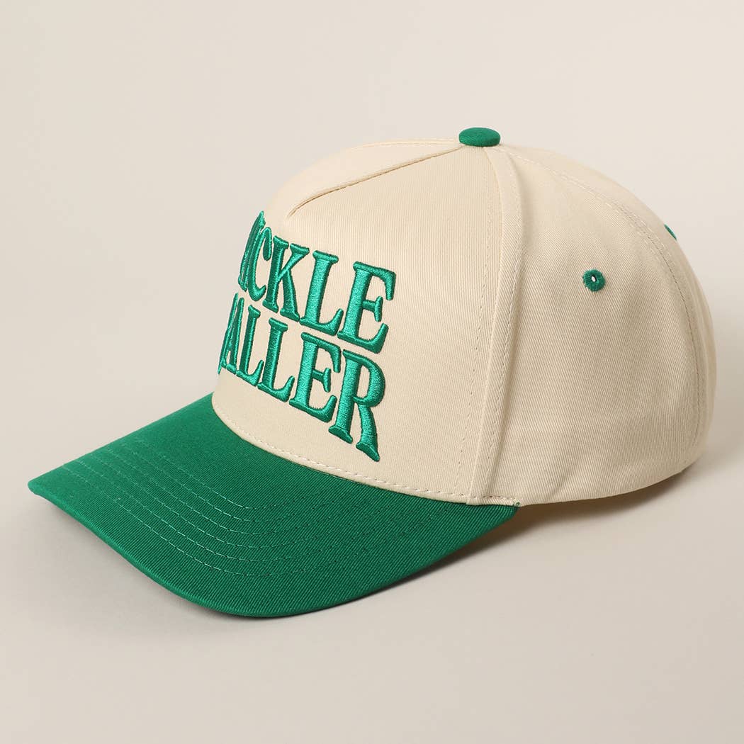 PICKLE BALLER 3D Letter Embroidery Two-Tone Trucker Hat