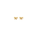 Bow Stud Earrings 18K Gold Vermeil | Sterling Silver Nickel Free Hypoallergenic Ships from CA