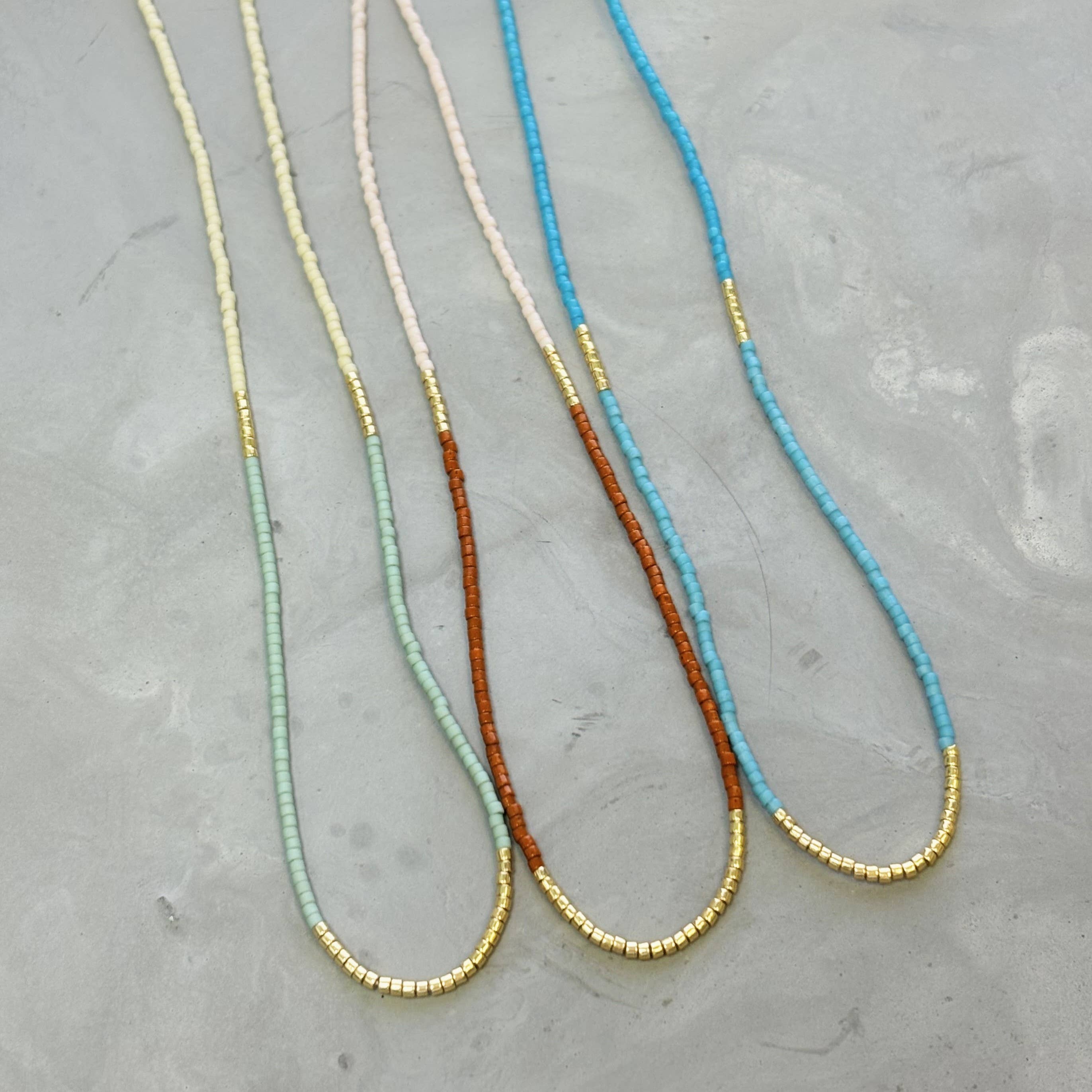 Lithe Beaded Necklace - Choose  your color