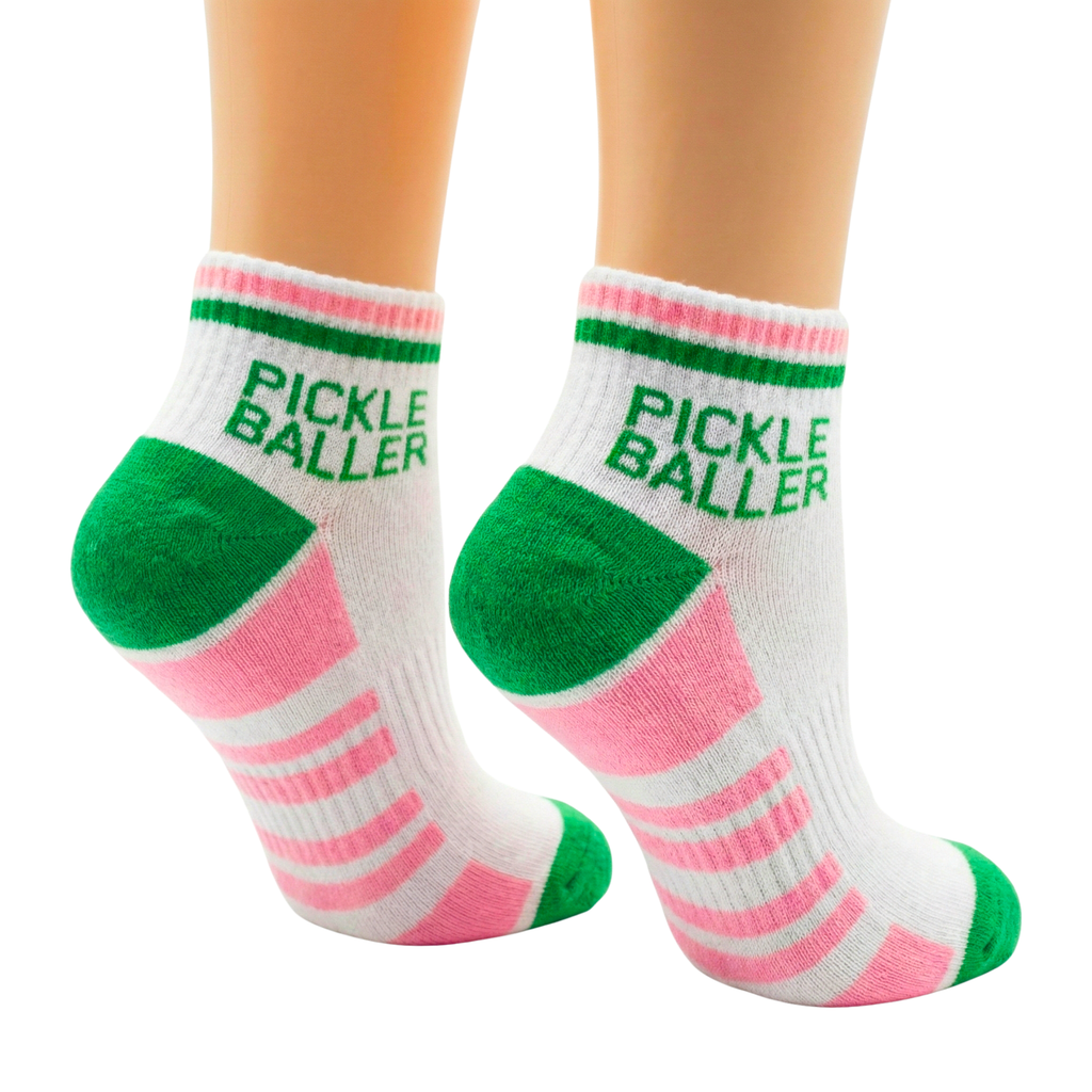 Pickleball Ankle Socks Men & Women  Athletic Socks Pink