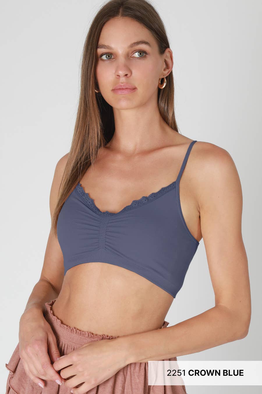NS8443- V Neck Lace Bralette