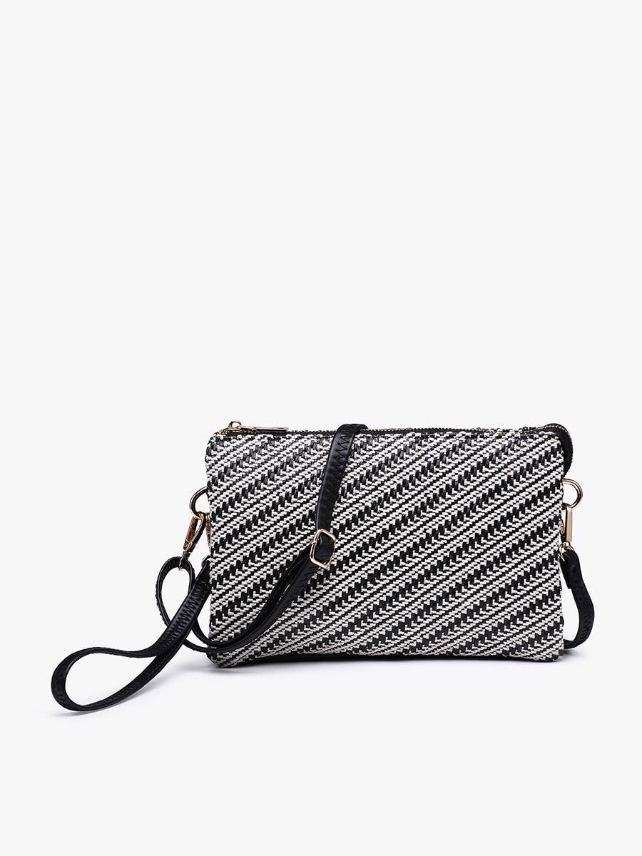 M2056DIAWV Izzy Diagonal Woven Crossbody w/ Wristlet