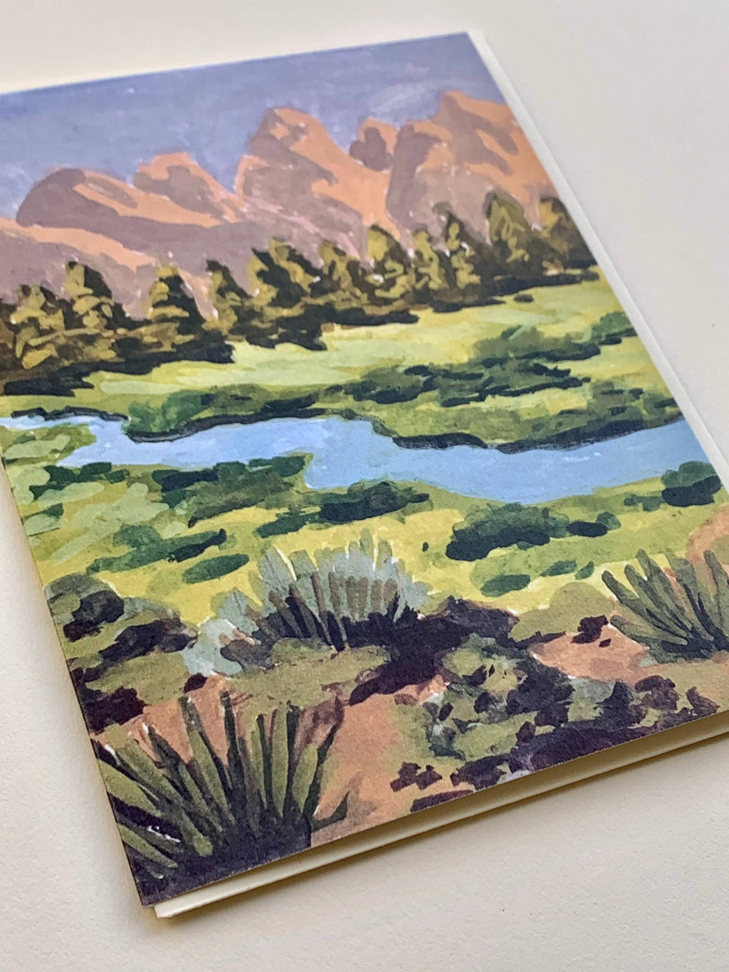 Western Mountain Pasture Landscape Nature Card