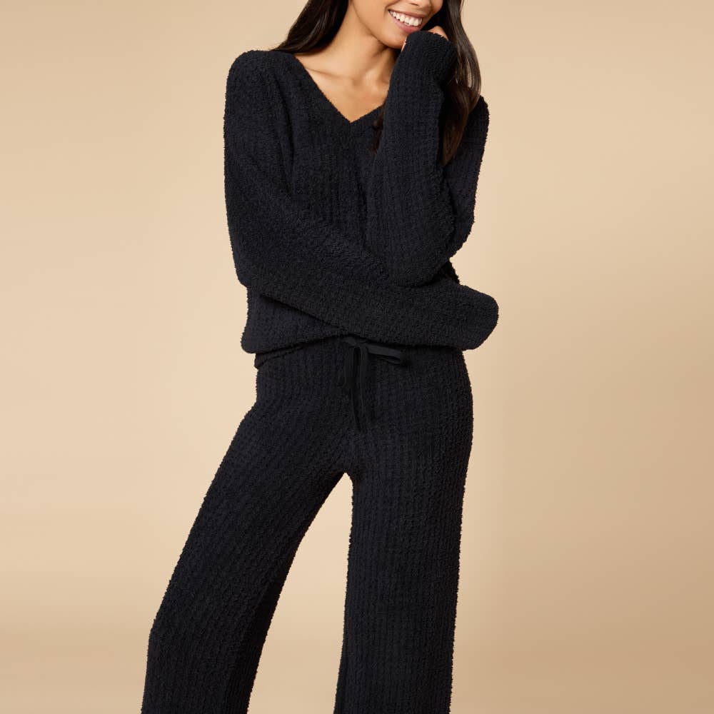 Oprah's Fave 2025 - Marshmallow Waffle V-Neck Lounge Set