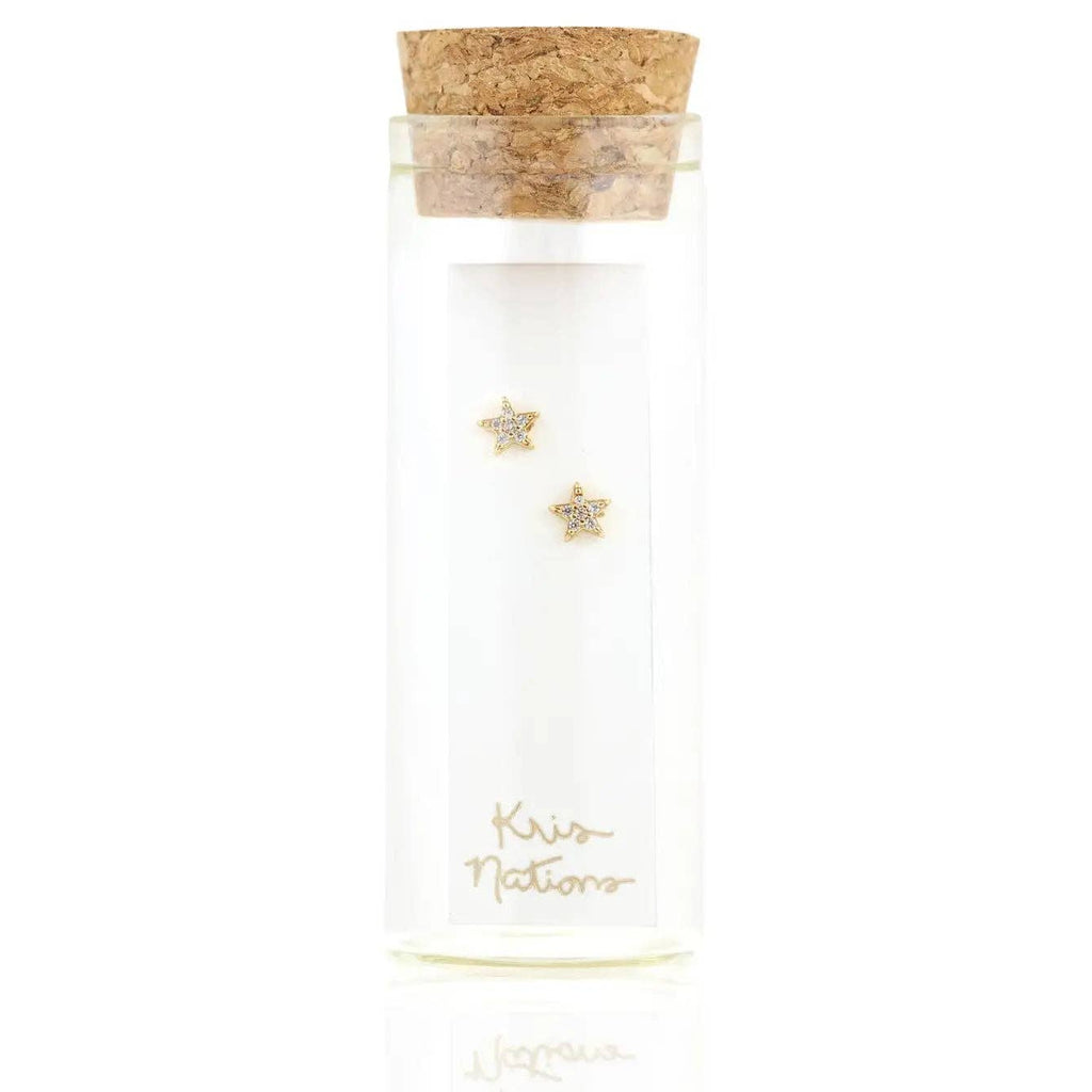 Star Crystal Stud Earrings