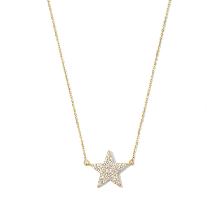 Pave Star Necklace