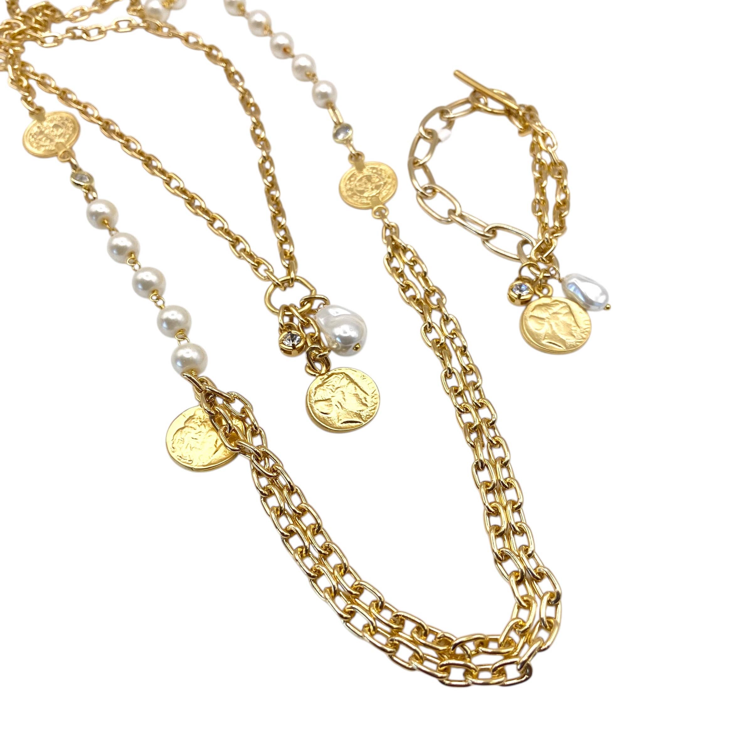 Coin jewelry, tarnish resistant jewelry, vintage modern boho