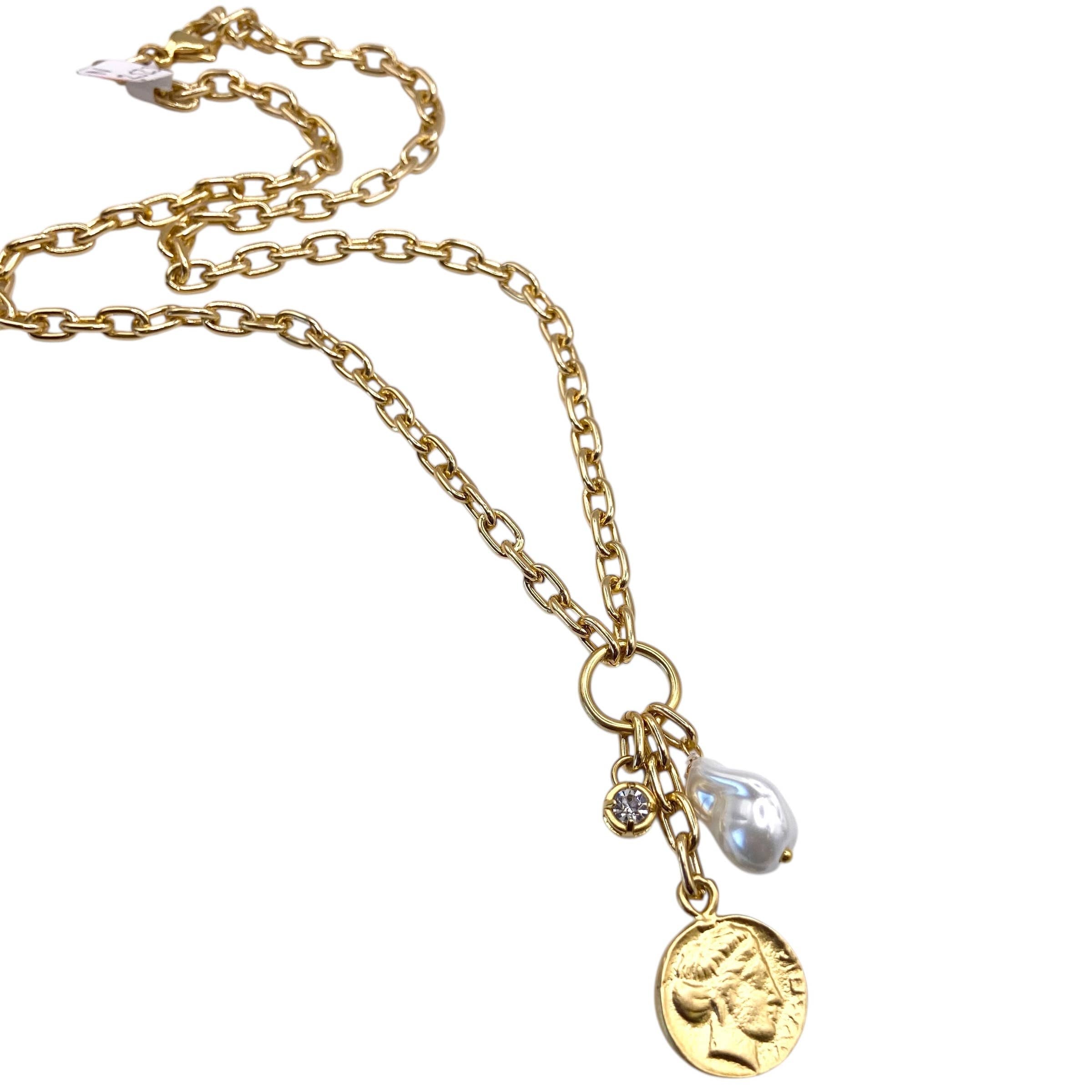 Coin jewelry, tarnish resistant jewelry, vintage modern boho