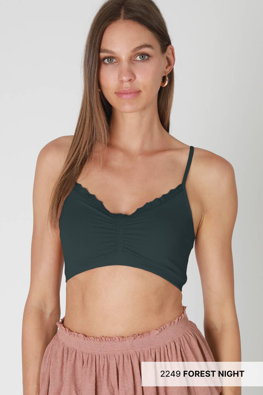 NS8443- V Neck Lace Bralette