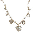 Luxe multi viral charm necklace trend pearl jewelry