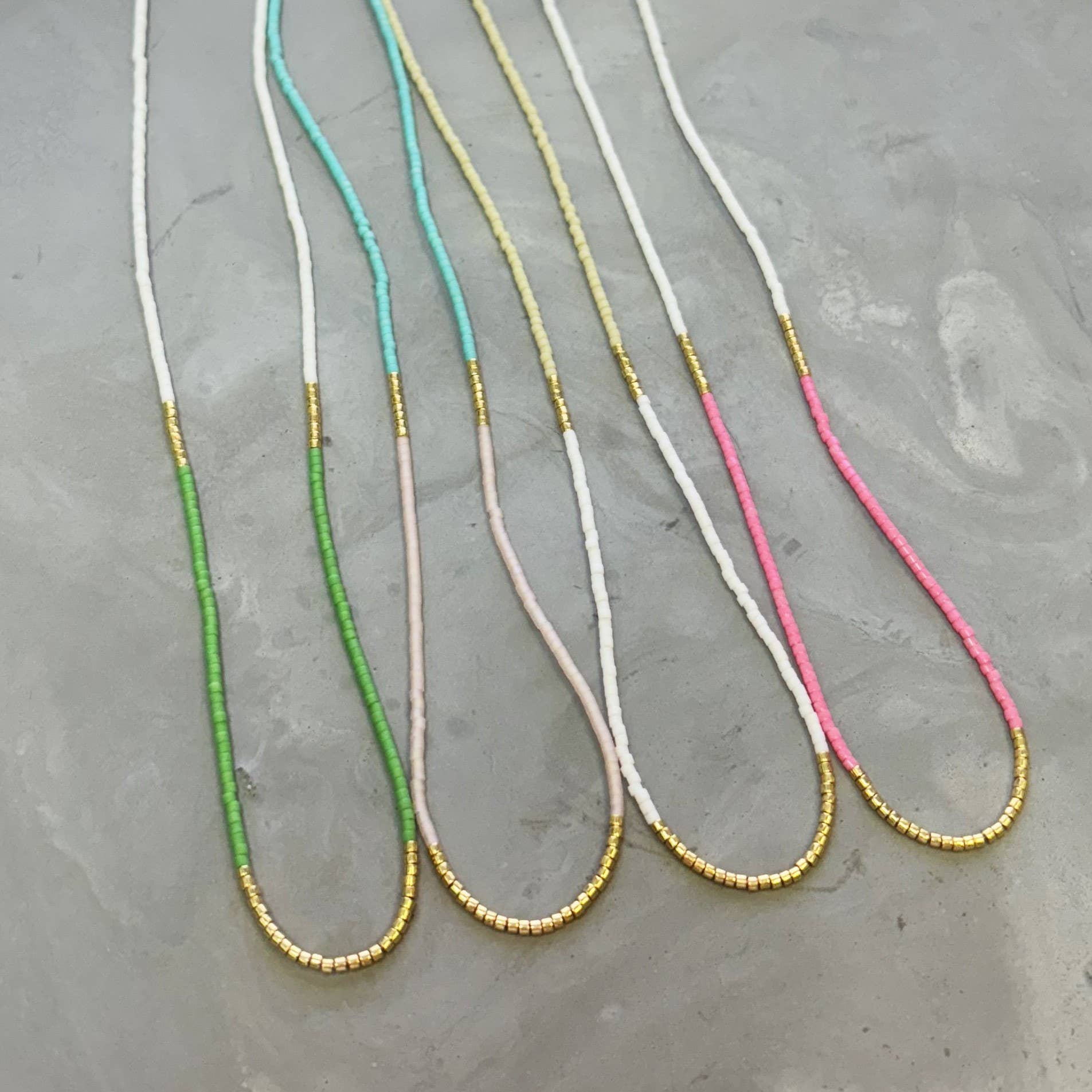 Lithe Beaded Necklace - Choose  your color