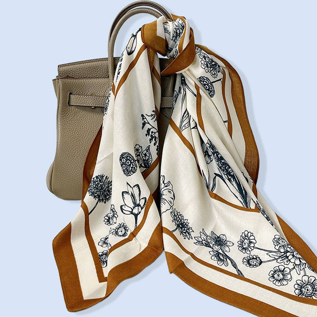 Floral Square Scarf