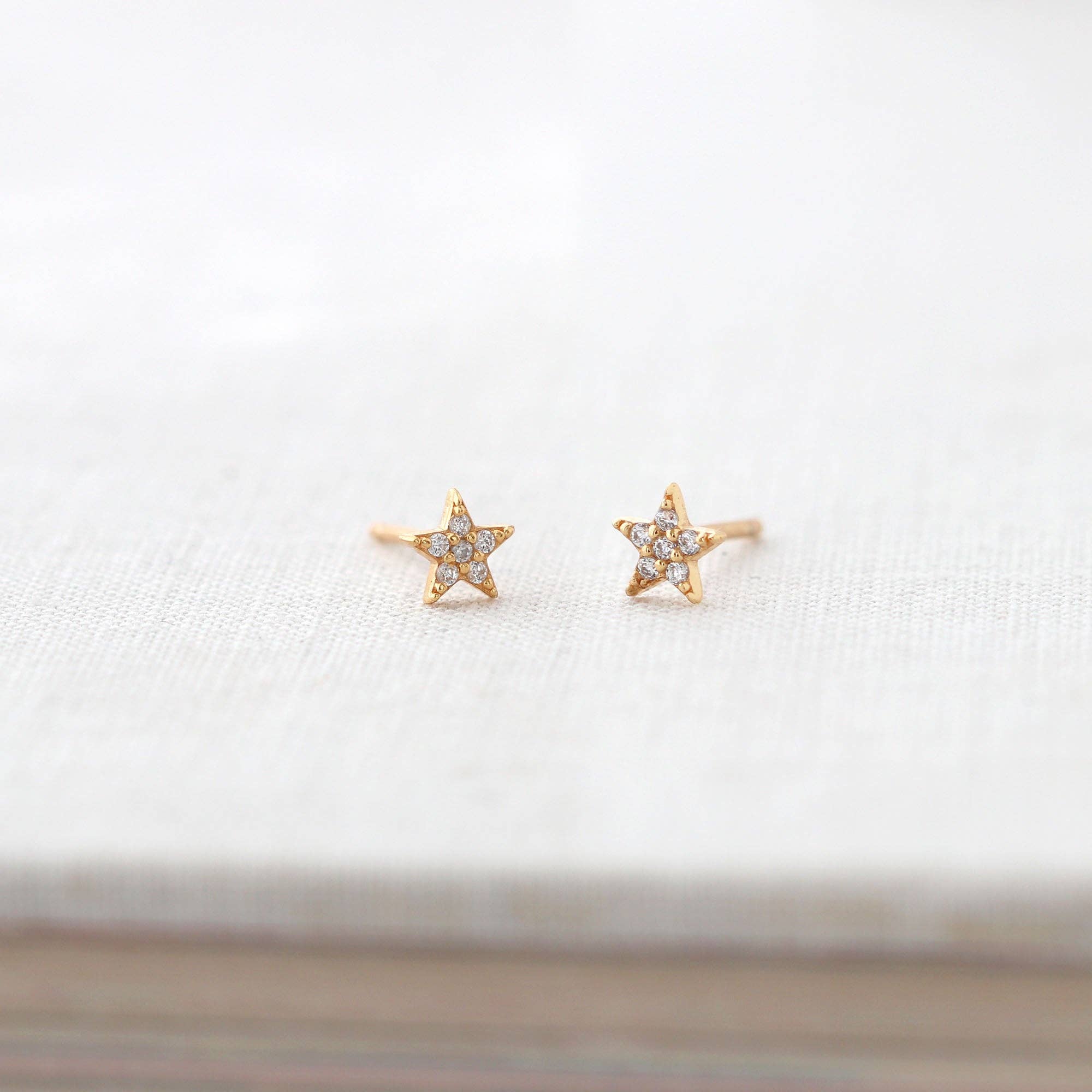 Star Crystal Stud Earrings