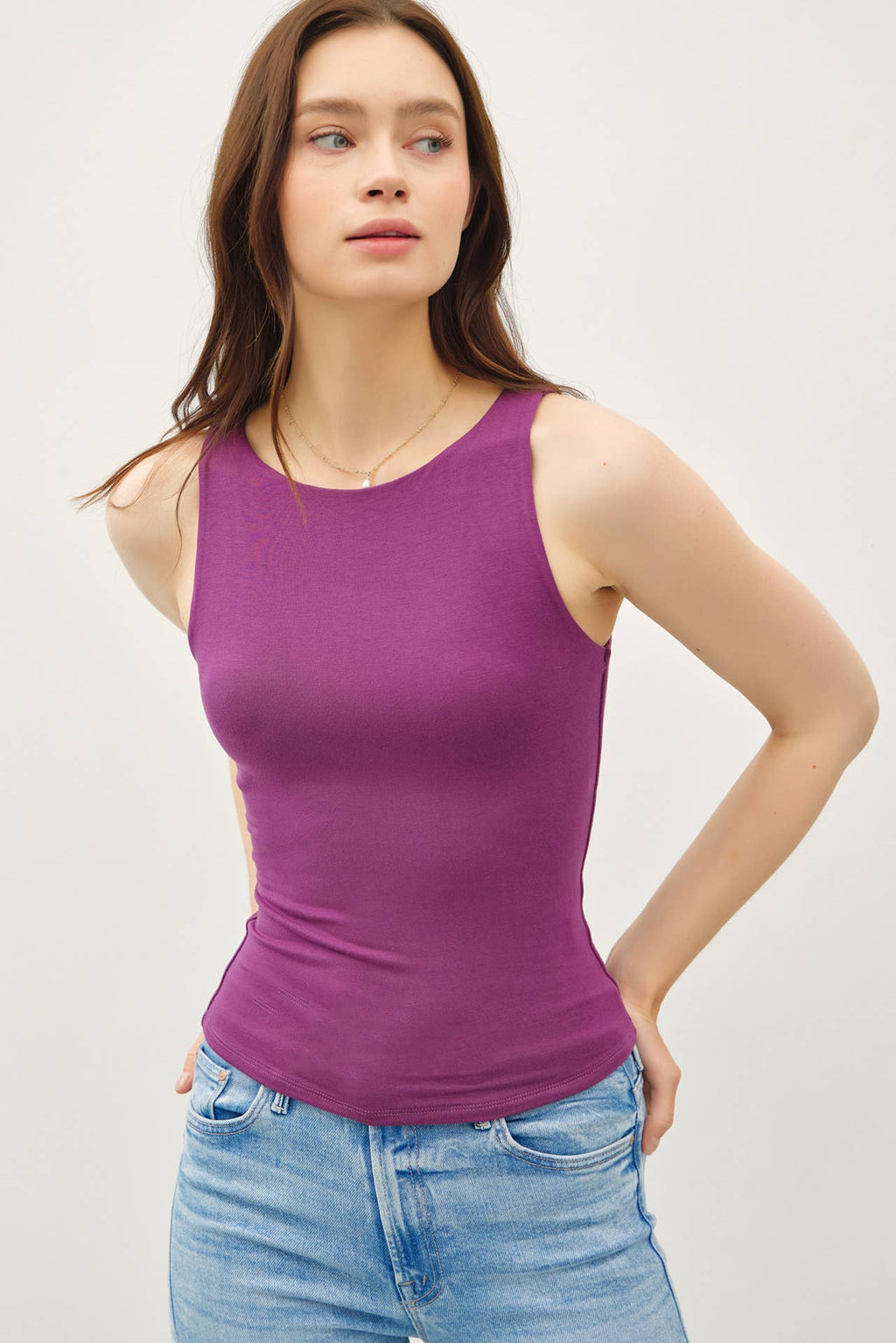 NEW COLOR [SOFT CORE] BASIC BOAT NECK TANK