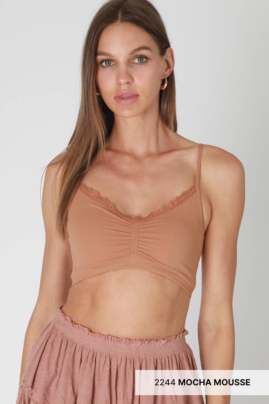 NS8443- V Neck Lace Bralette