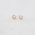 Horseshoe Crystal Stud Earrings