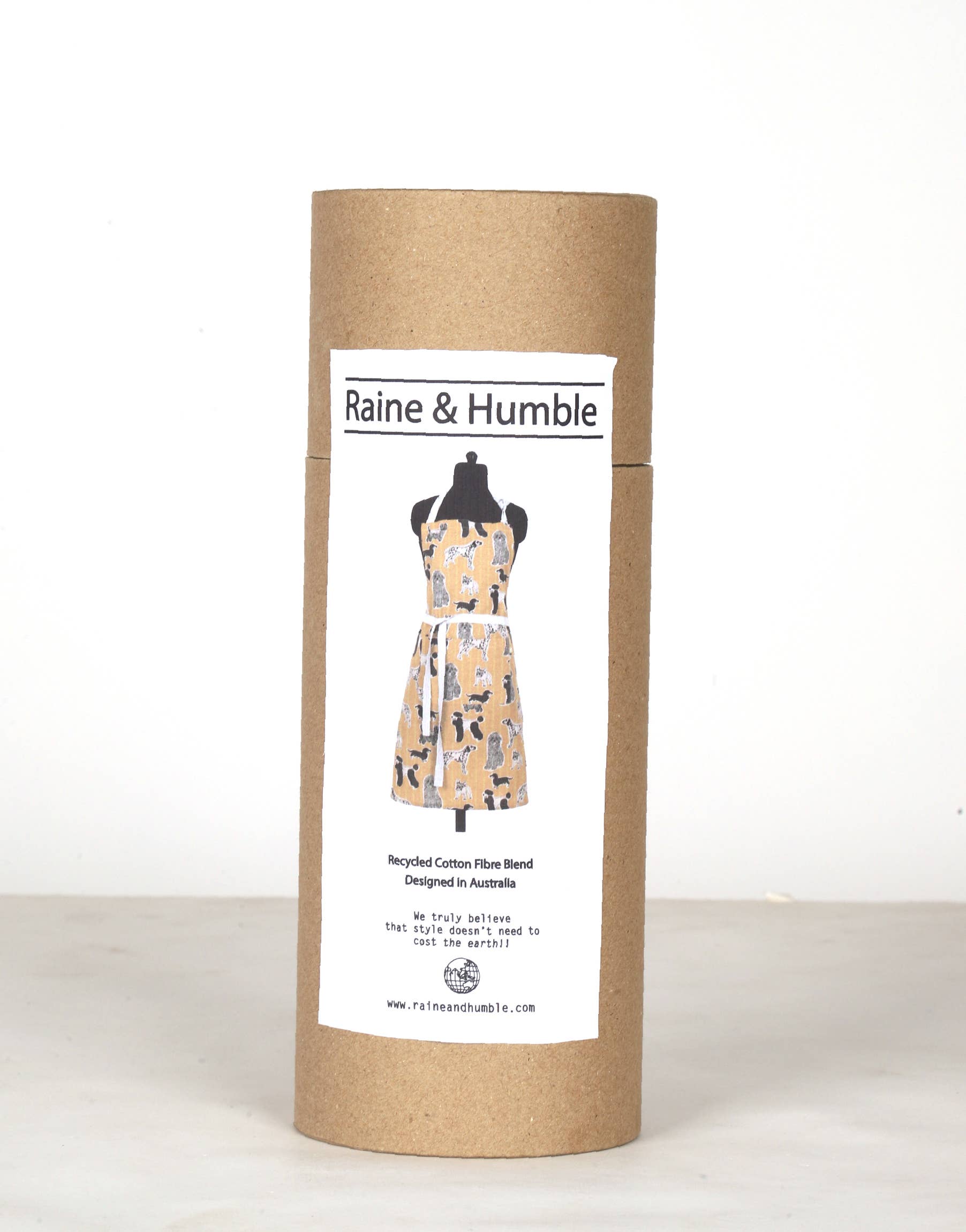 Apron Print Standard Tie Style-  Yellow Sunset