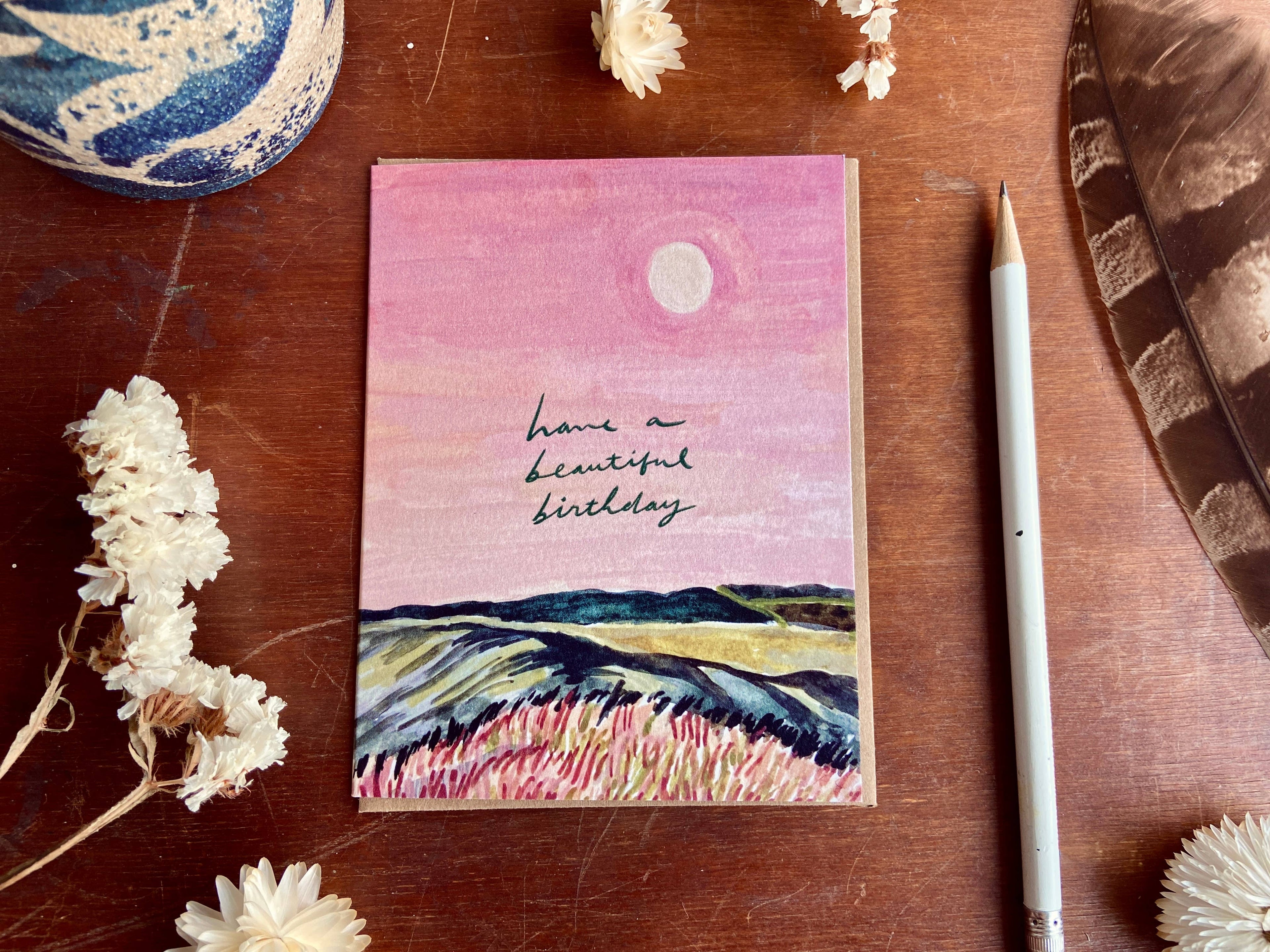 Have a Beautiful Birthday Painted Card