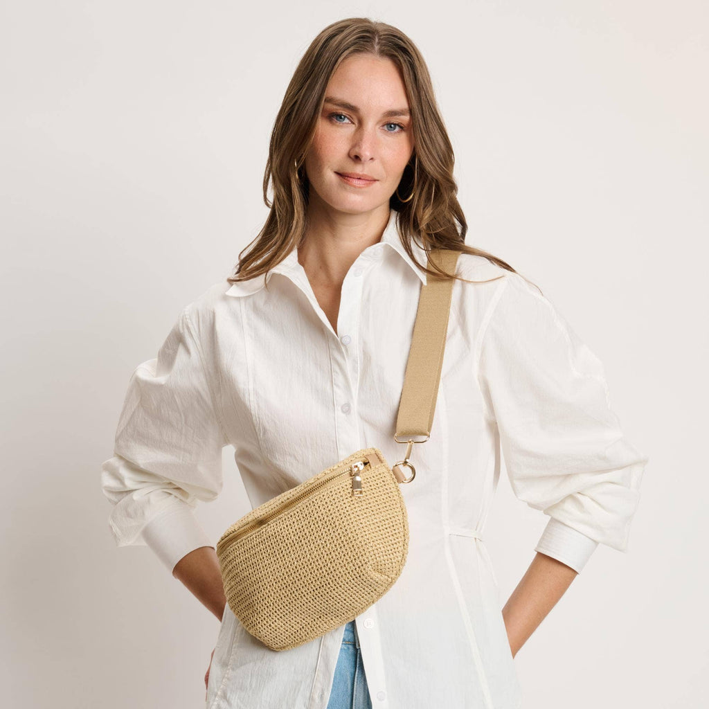 Gizelle - Large Checker Belt Bag