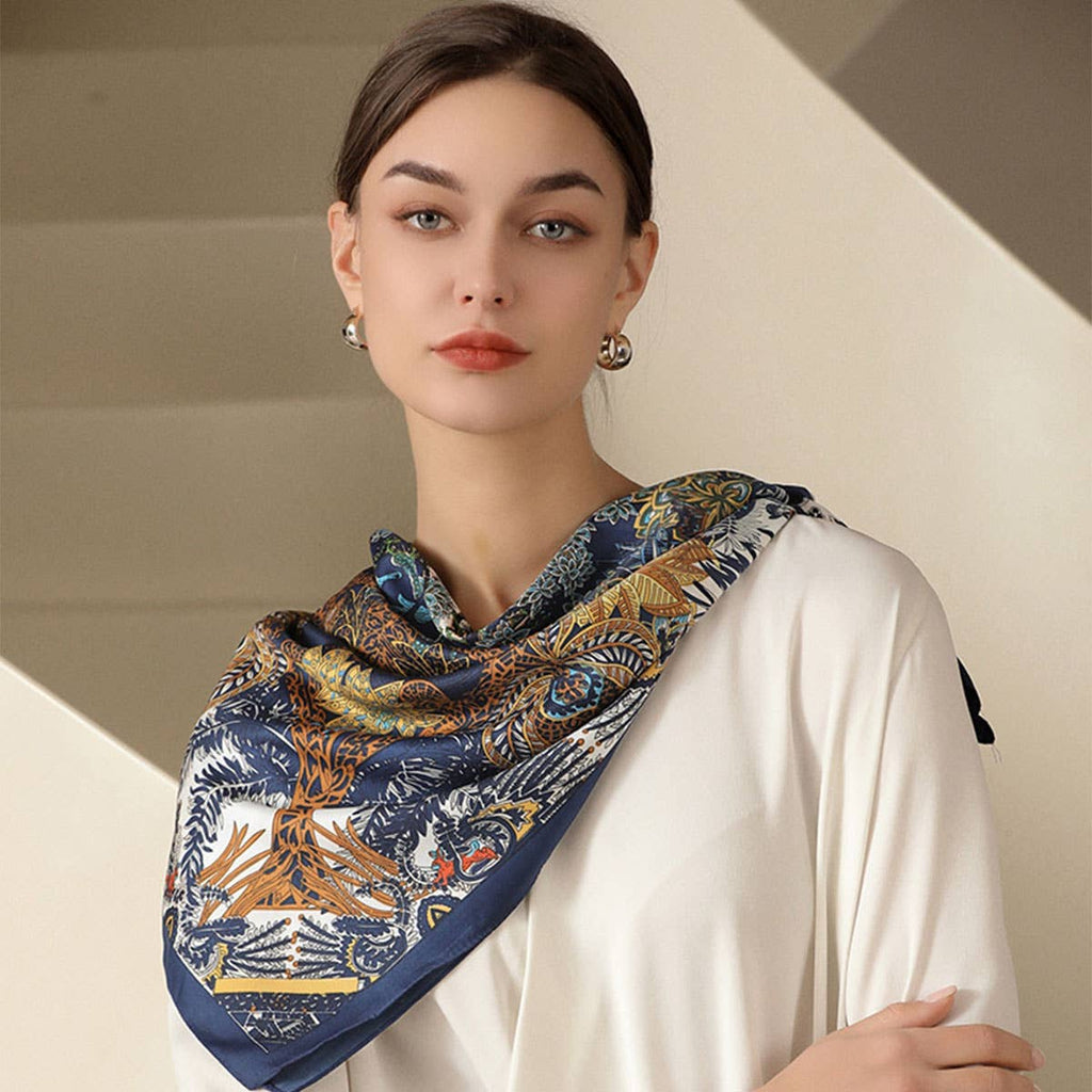 Vintage French Print Scarf