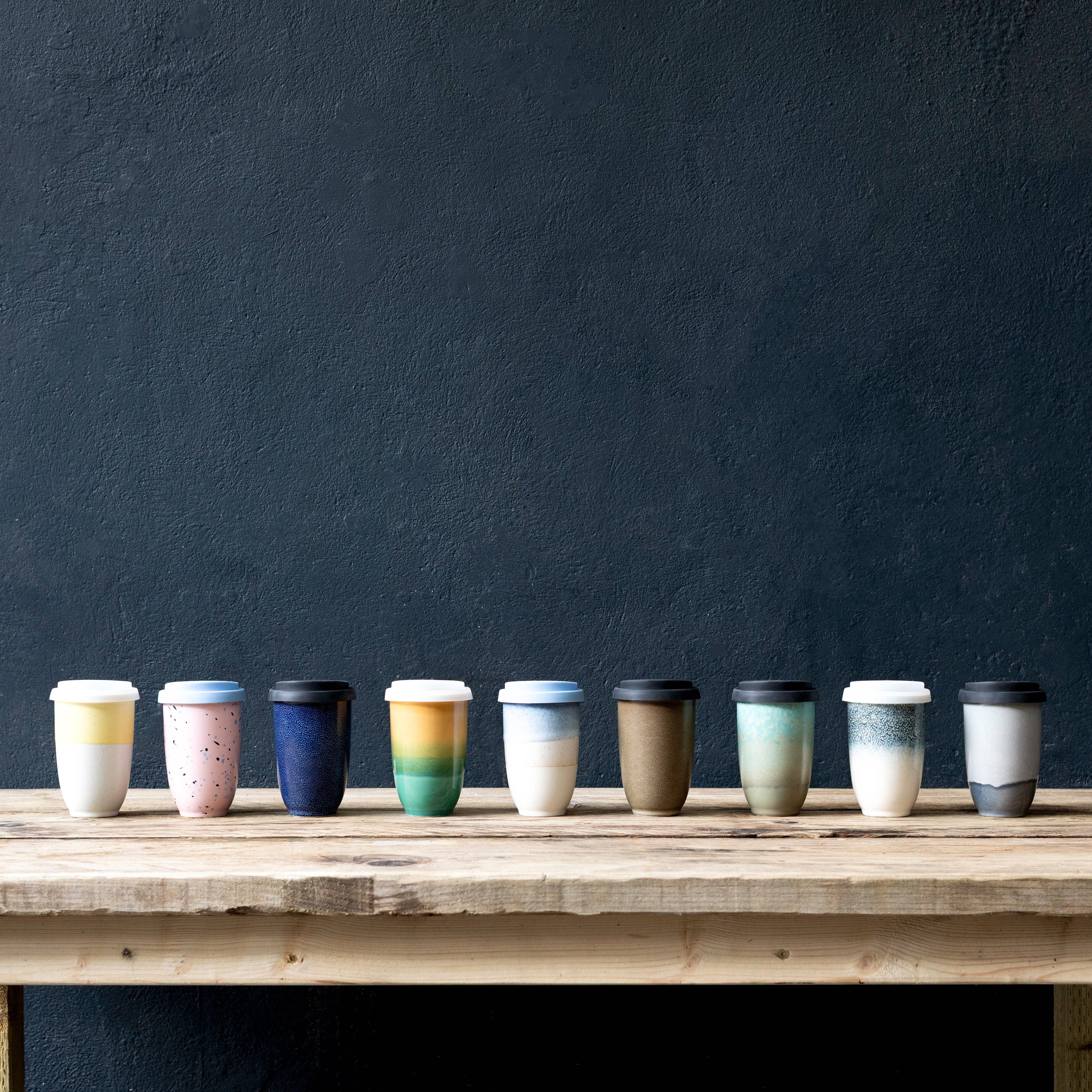 Cove Ceramic Travel Cup 12oz | Reusable Coffee Mug