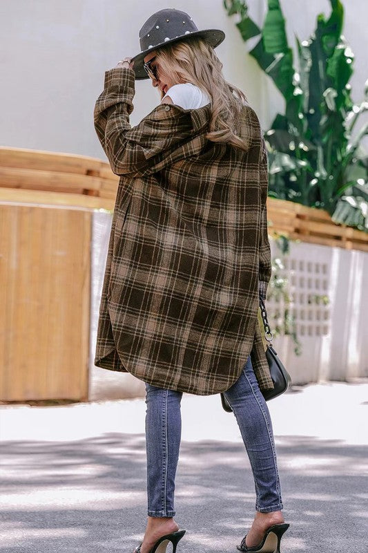 Oversized Plaid Jacket